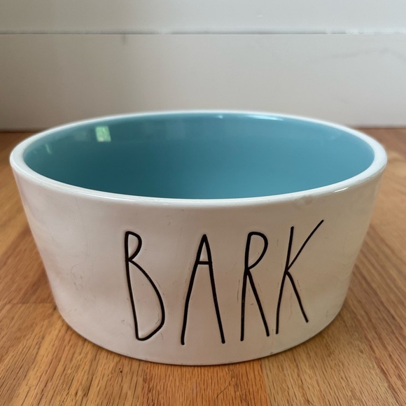 RAE Dunn Heavy Ceramic Dog Bowl - Picture 1 of 5